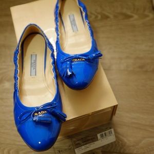 Prada patent leather ballet flats NIB